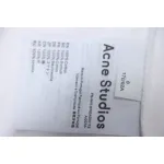 Acne Studios 25SS Lettering Embroidered Short Sleeve T-Shirt White