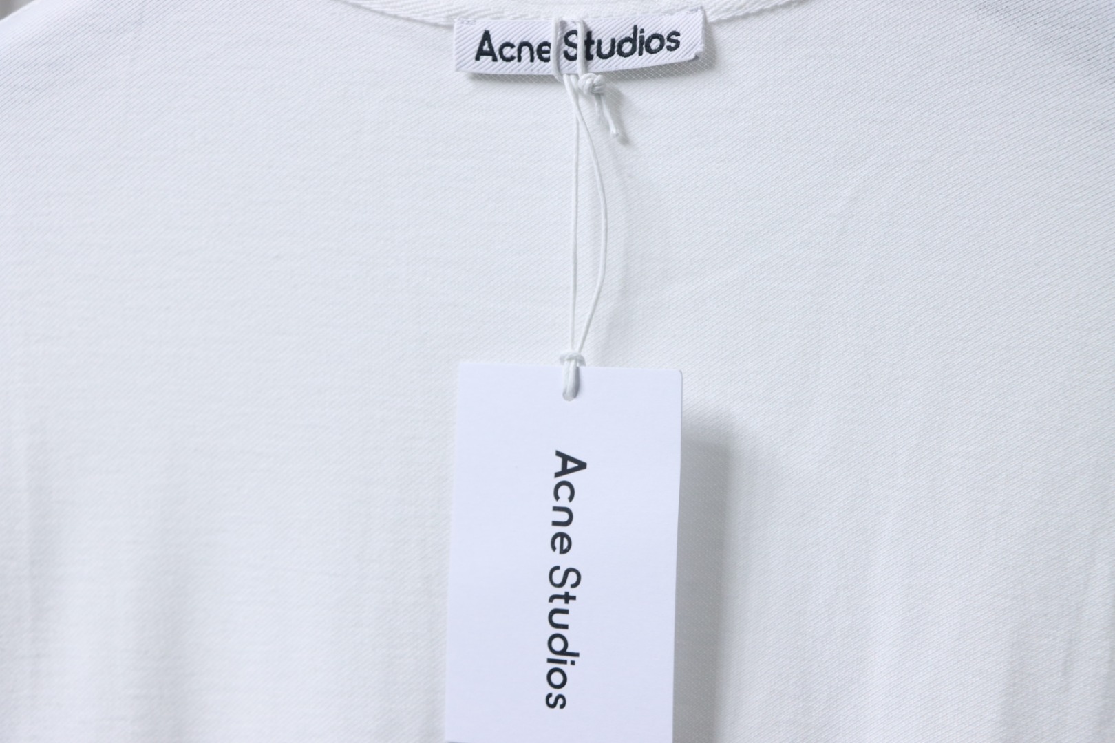Acne Studios 25SS Lettering Embroidered Short Sleeve T-Shirt White