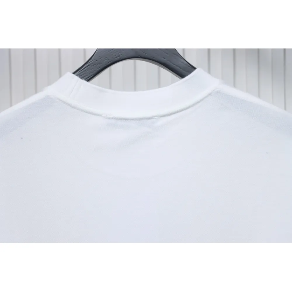 Acne Studios 25SS Lettering Embroidered Short Sleeve T-Shirt White