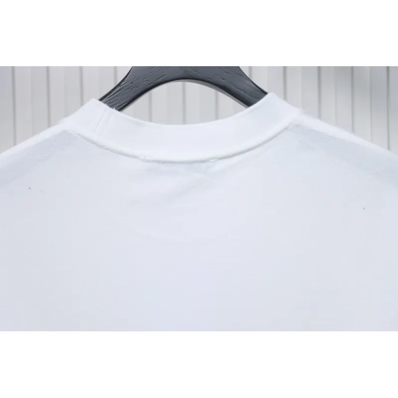 Acne Studios 25SS Lettering Embroidered Short Sleeve T-Shirt White