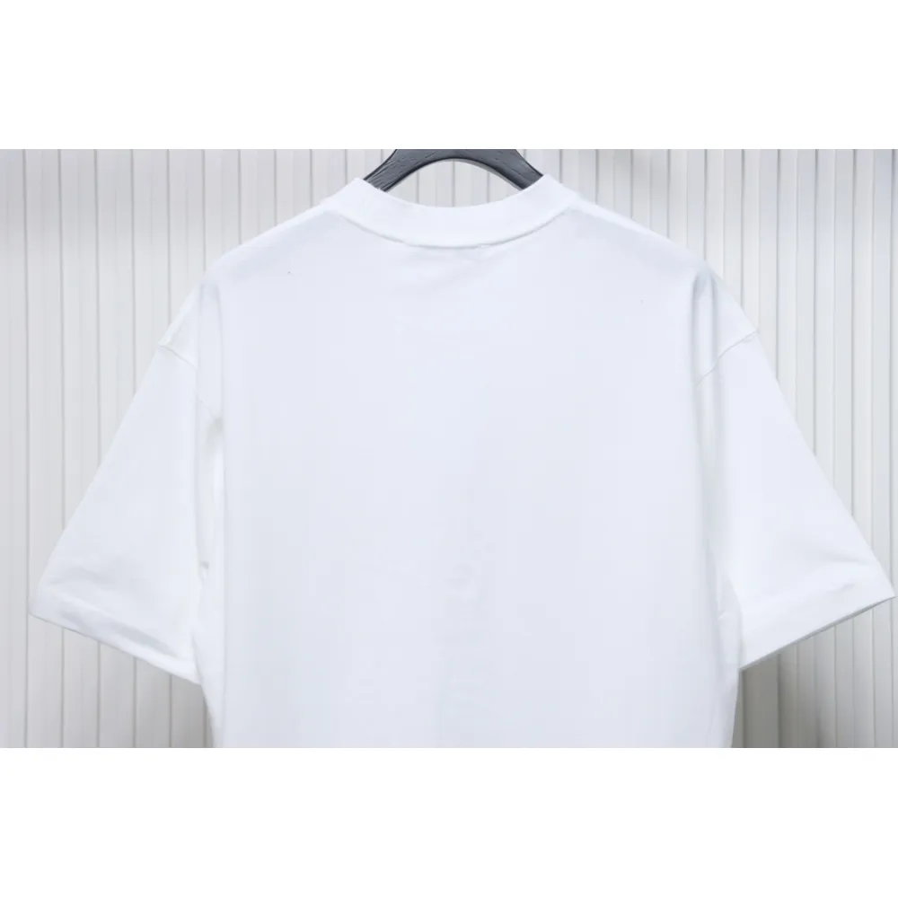 Acne Studios 25SS Lettering Embroidered Short Sleeve T-Shirt White