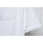 Acne Studios 25SS Lettering Embroidered Short Sleeve T-Shirt White