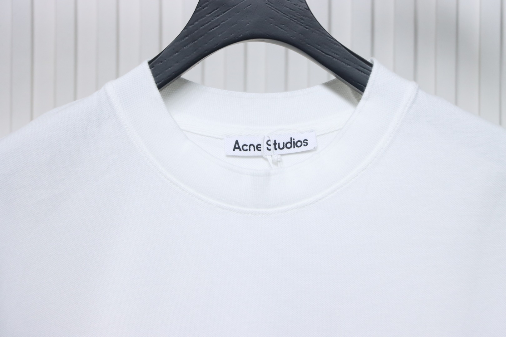 Acne Studios 25SS Lettering Embroidered Short Sleeve T-Shirt White