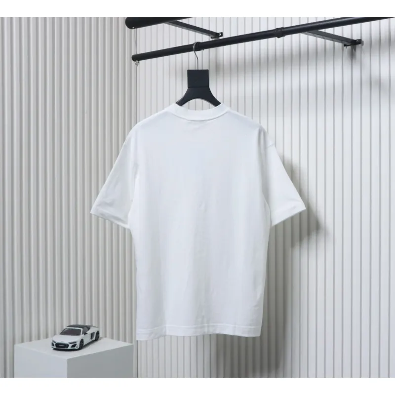 Acne Studios 25SS Lettering Embroidered Short Sleeve T-Shirt White