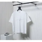 Acne Studios 25SS Lettering Embroidered Short Sleeve T-Shirt White