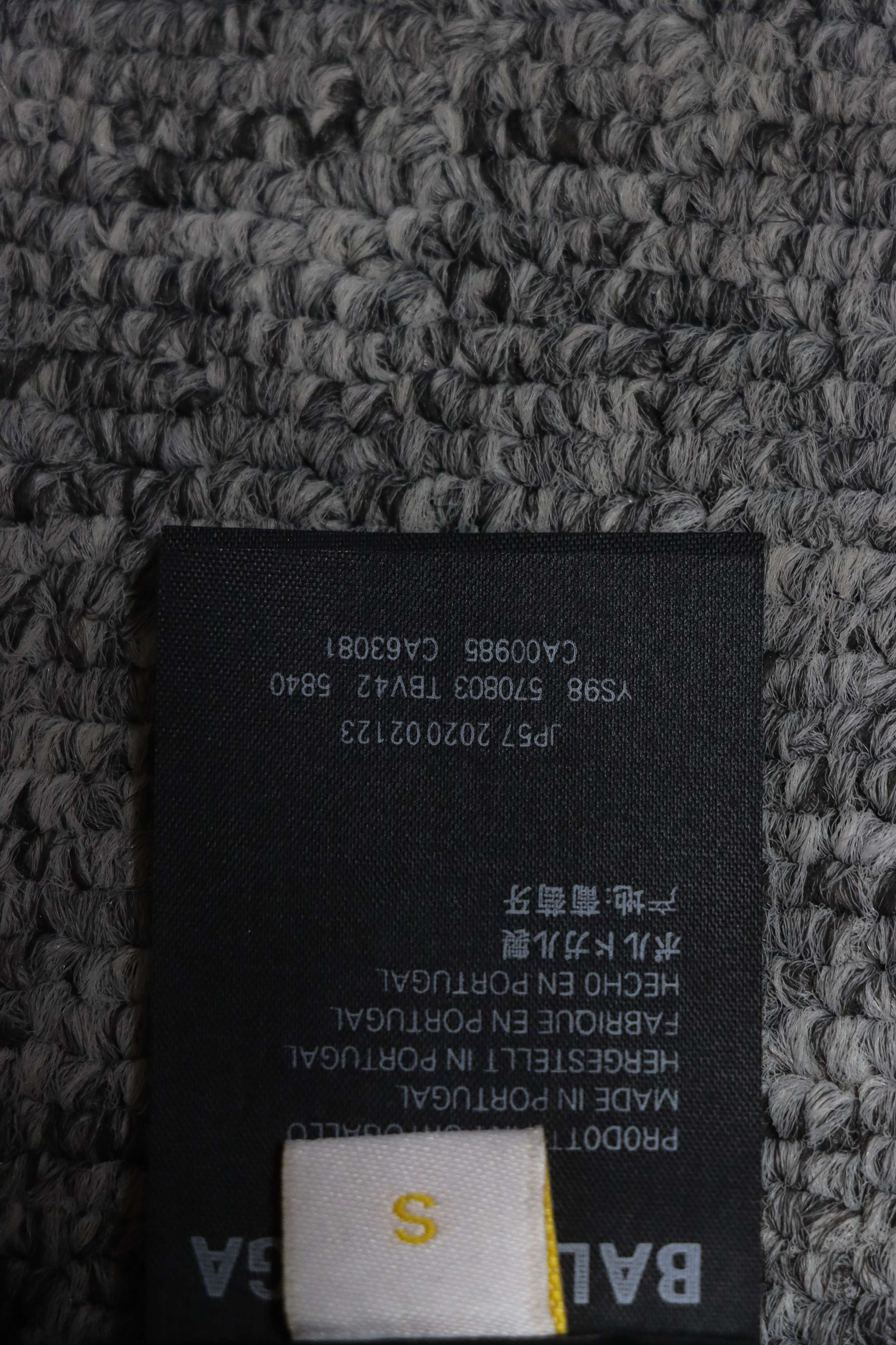 Balenciaga 24ss 3D letter print short sleeve black