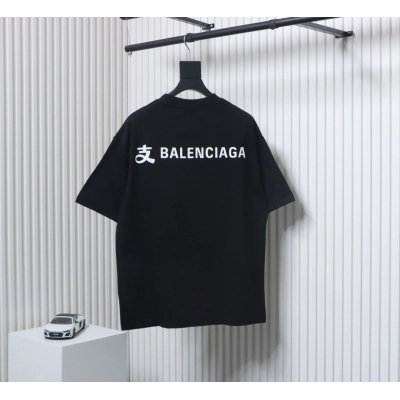 Balenciaga 24ss Alipay Co-branded Printed T-shirt Black 01
