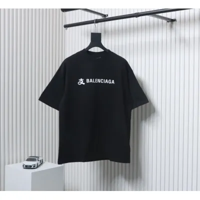 Balenciaga 24ss Alipay Co-branded Printed T-shirt Black 02