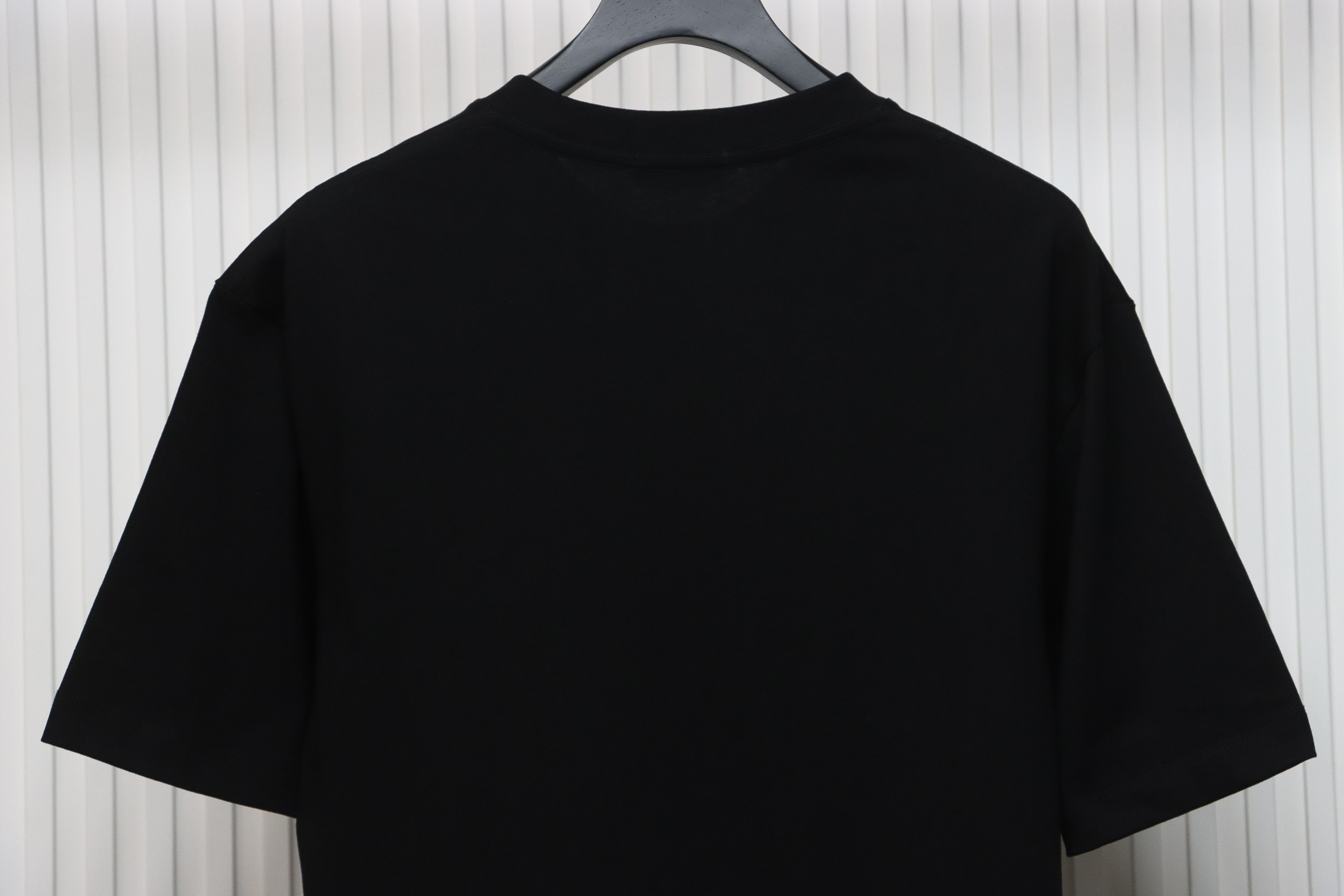 Balenciaga 24ss colorful letter logo foam print short sleeve black