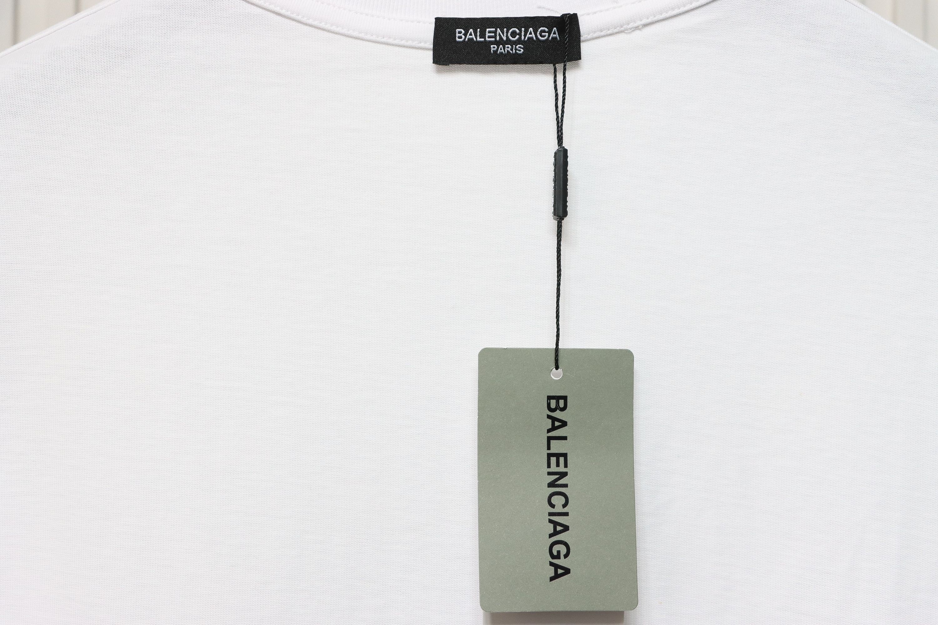 Balenciaga 24ss colorful letter logo foam print short sleeves