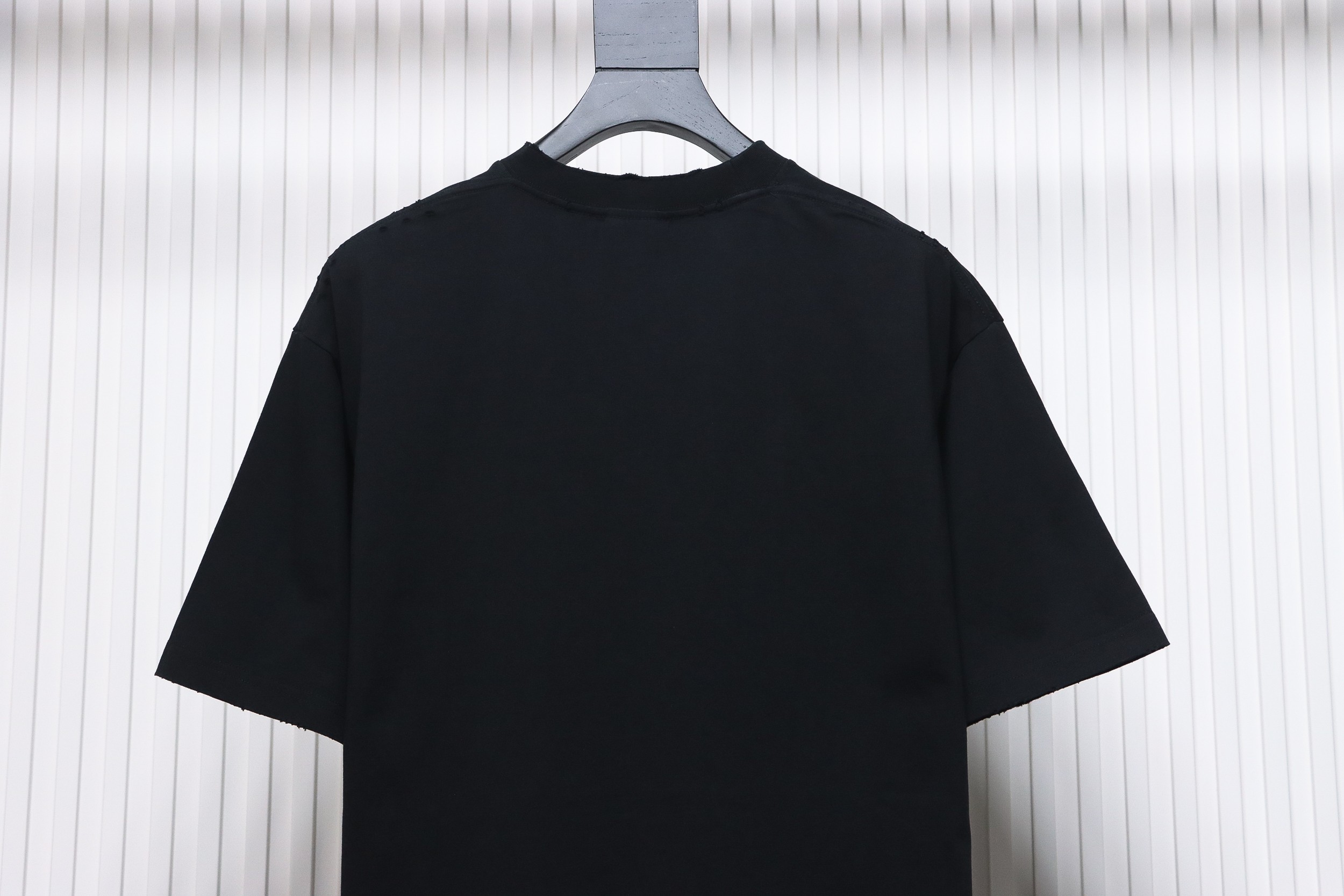 Balenciaga 24ss crackle reverse letter print short sleeve