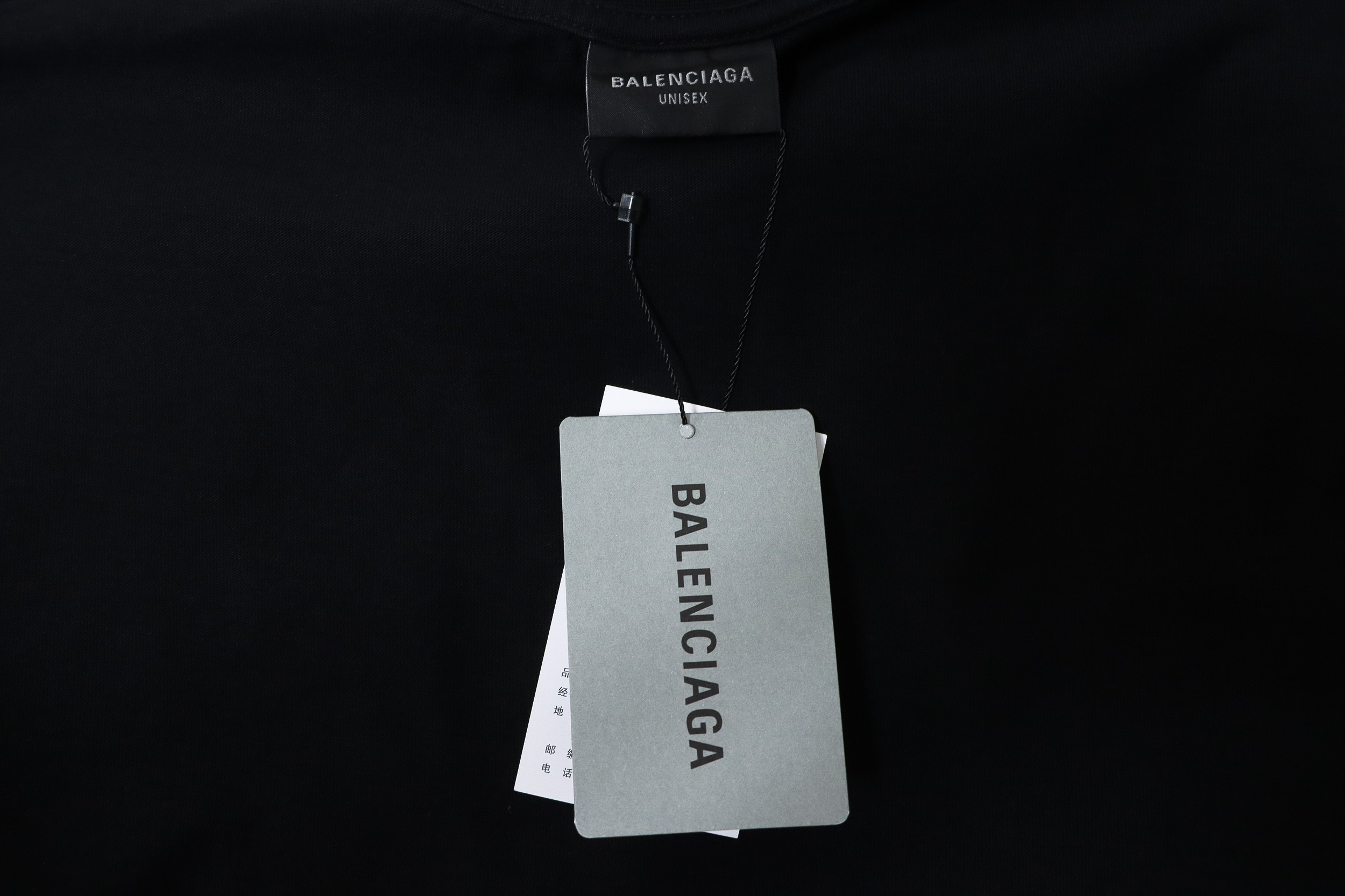 Balenciaga 24ss crackle reverse letter print short sleeve