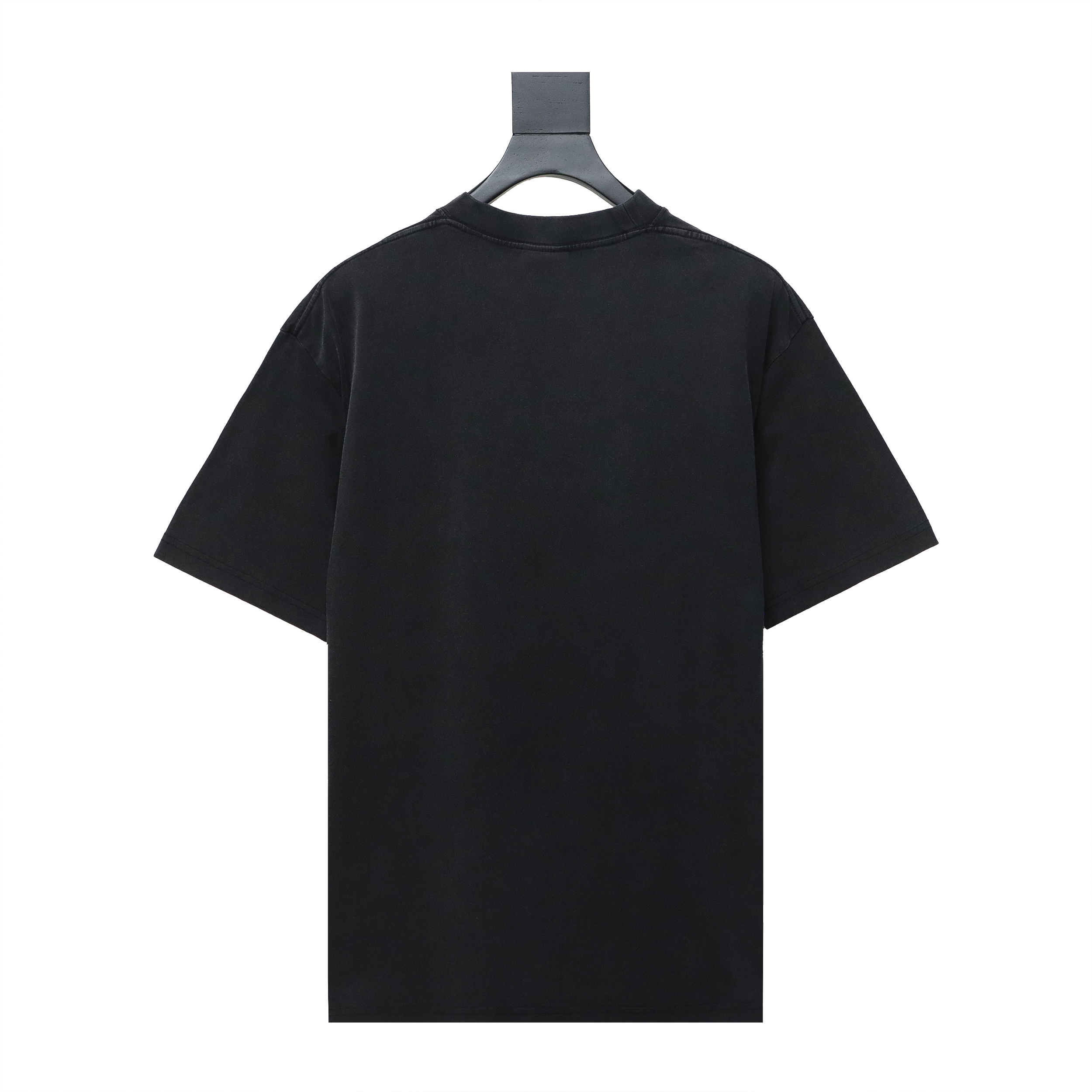 Balenciaga 24ss distressed iron tower washed short sleeves black