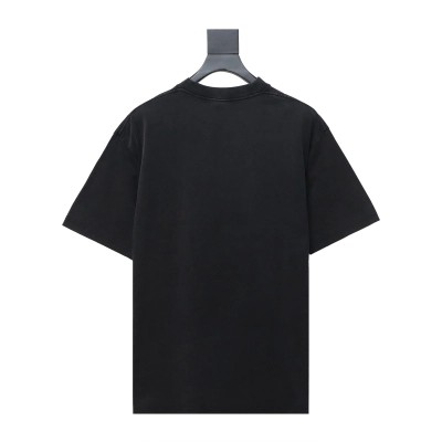 Balenciaga 24ss distressed iron tower washed short sleeves black 02