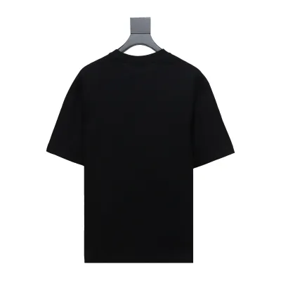 Balenciaga 24ss Double B No Passing Printed Short Sleeve Black 02