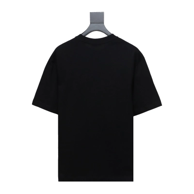 Balenciaga 24ss Double B No Passing Printed Short Sleeve Black 02