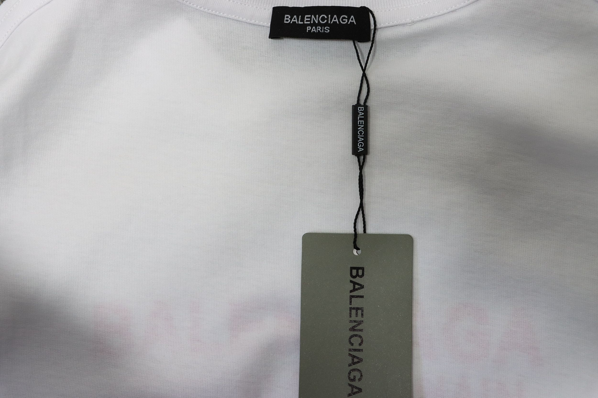 Balenciaga 24ss Double B No Passing Printed Short Sleeve White