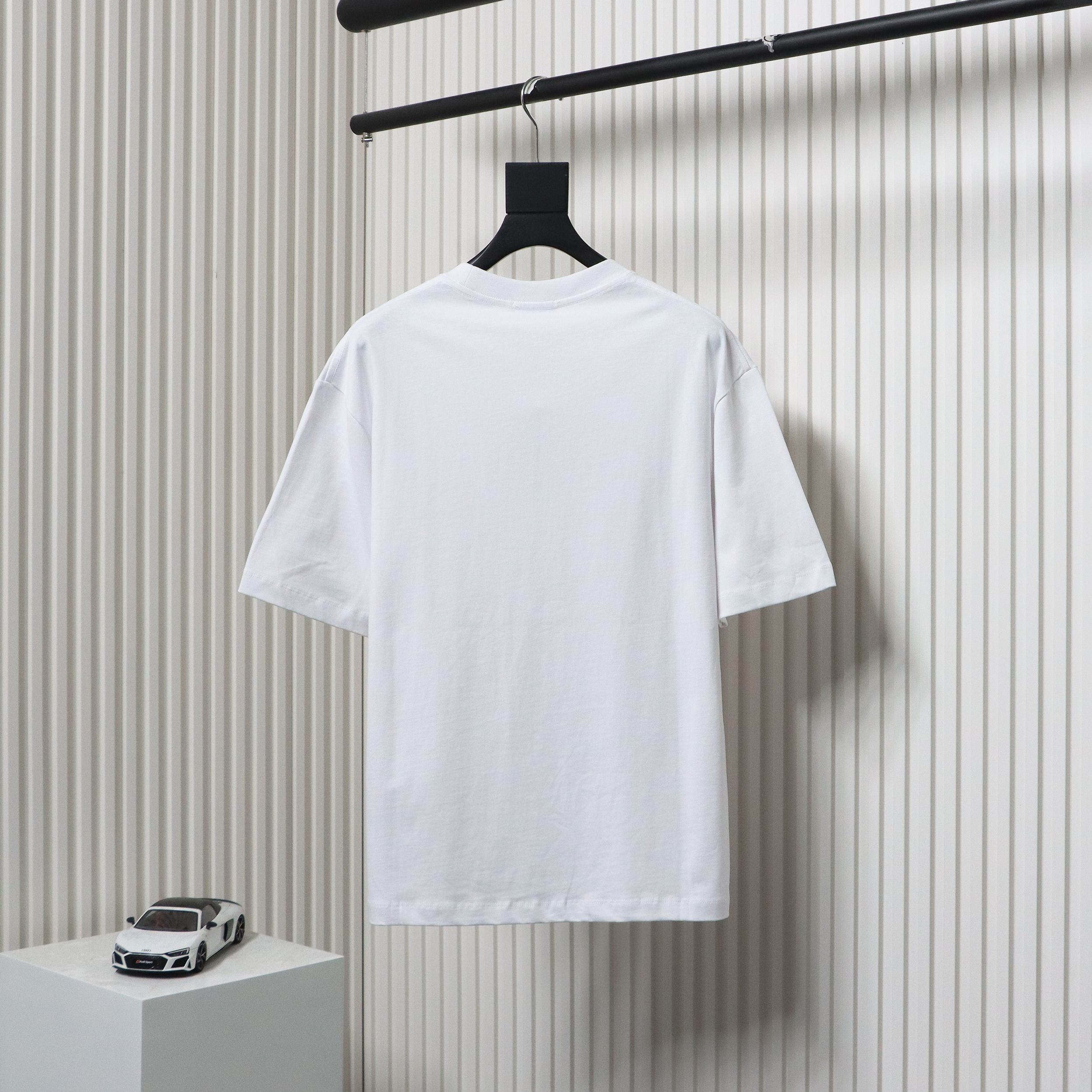 Balenciaga 24ss Double B No Passing Printed Short Sleeve White