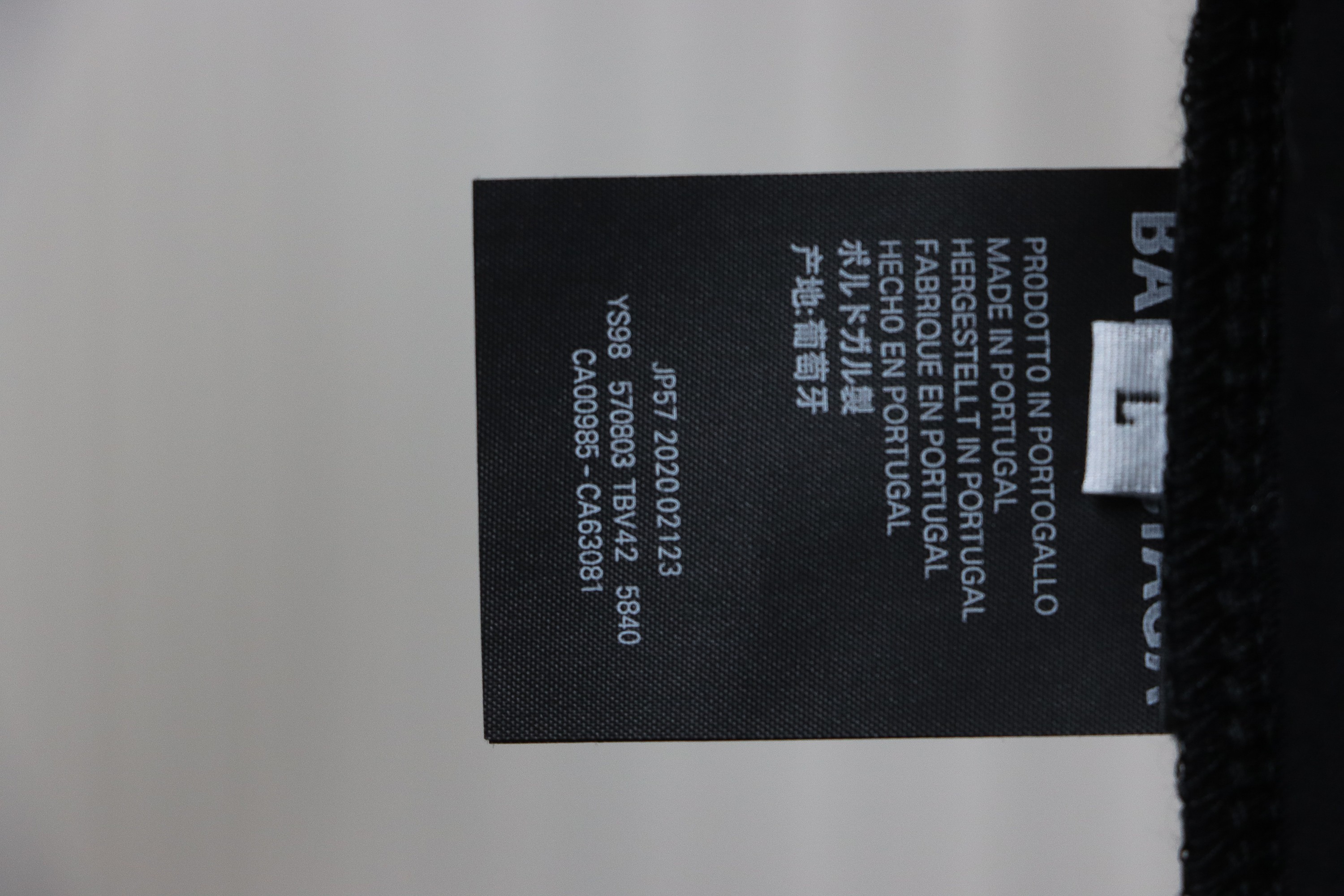 Balenciaga 24ss letter logo print short sleeve black