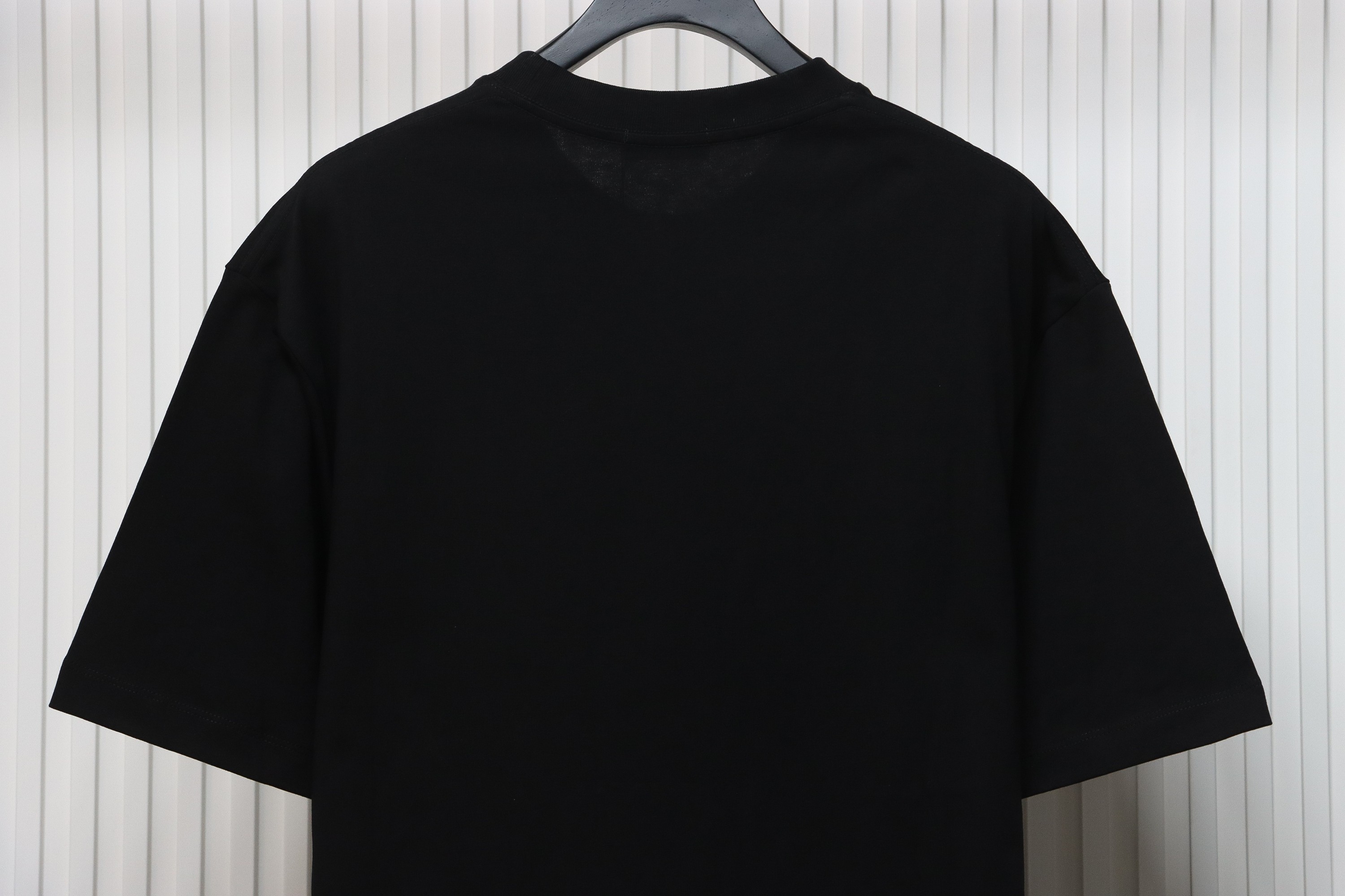 Balenciaga 24ss letter logo print short sleeve black