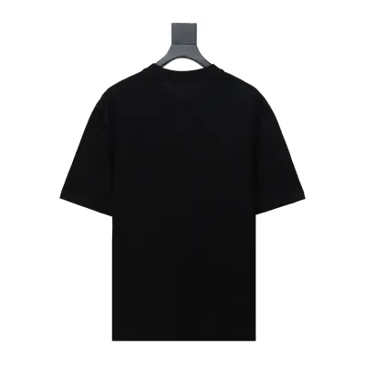 Balenciaga 24ss letter logo print short sleeve black 02