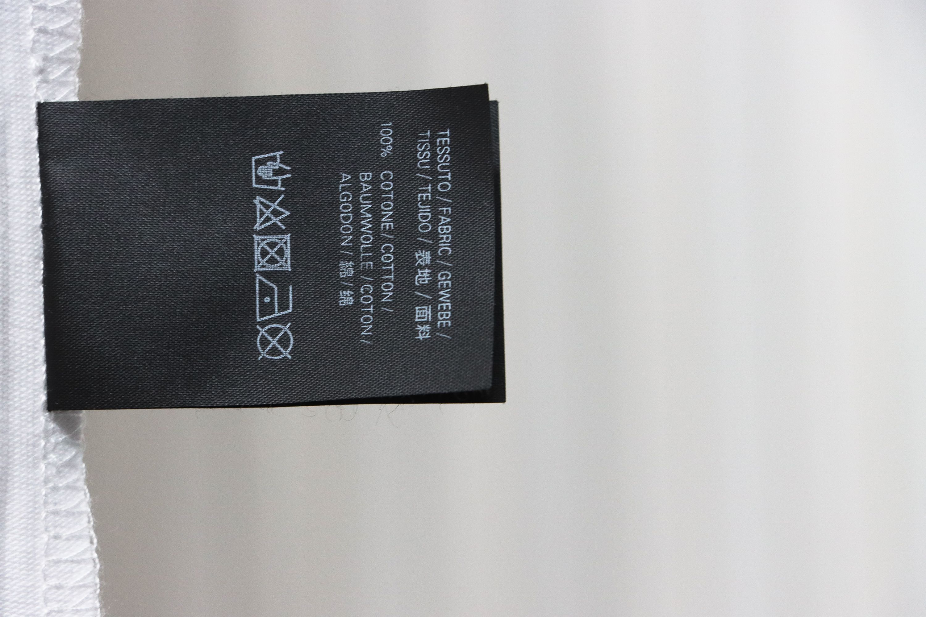 Balenciaga 24ss letter logo print short sleeve white