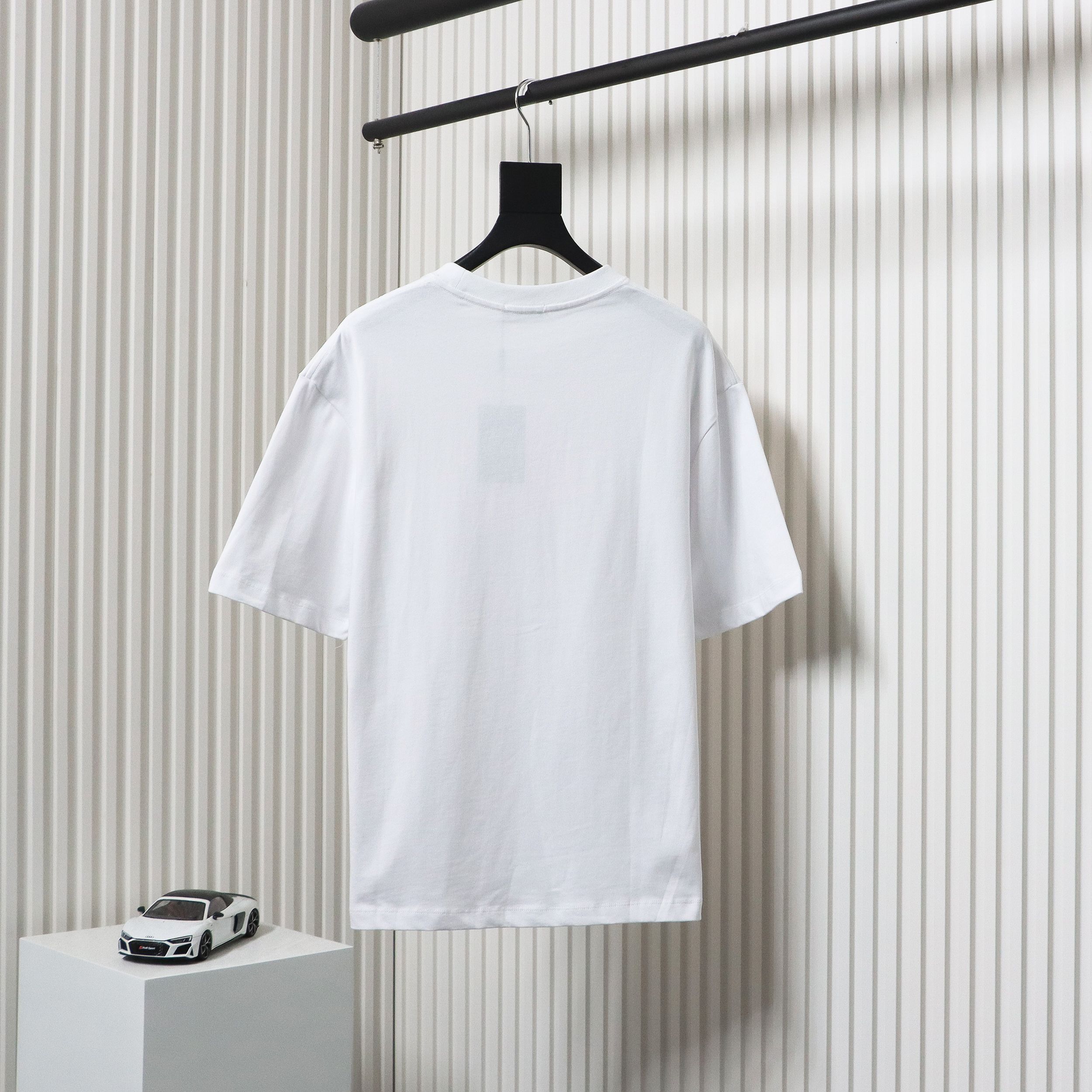 Balenciaga 24ss letter logo print short sleeve white