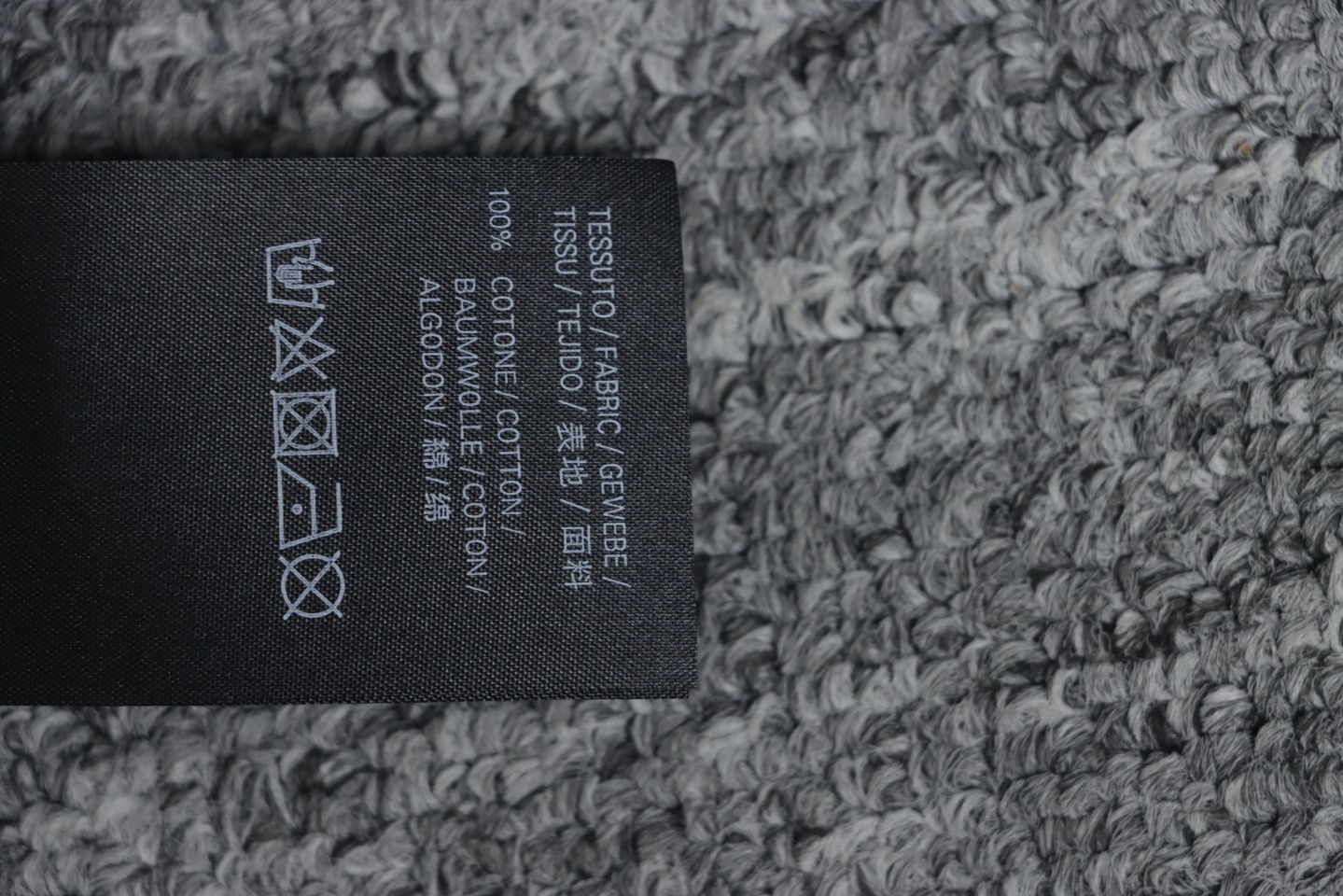 Balenciaga 24ss Mottled Distressed Letter Logo Short Sleeves Black