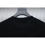 Balenciaga 24ss Mottled Distressed Letter Logo Short Sleeves Black