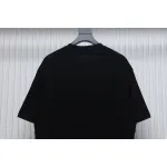 Balenciaga 24ss Mottled Distressed Letter Logo Short Sleeves Black