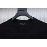 Balenciaga 24ss Mottled Distressed Letter Logo Short Sleeves Black