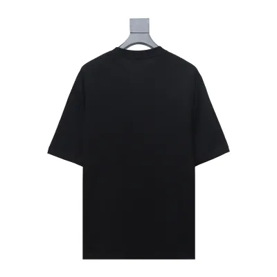 Balenciaga 24ss pink letter print short sleeve black 02