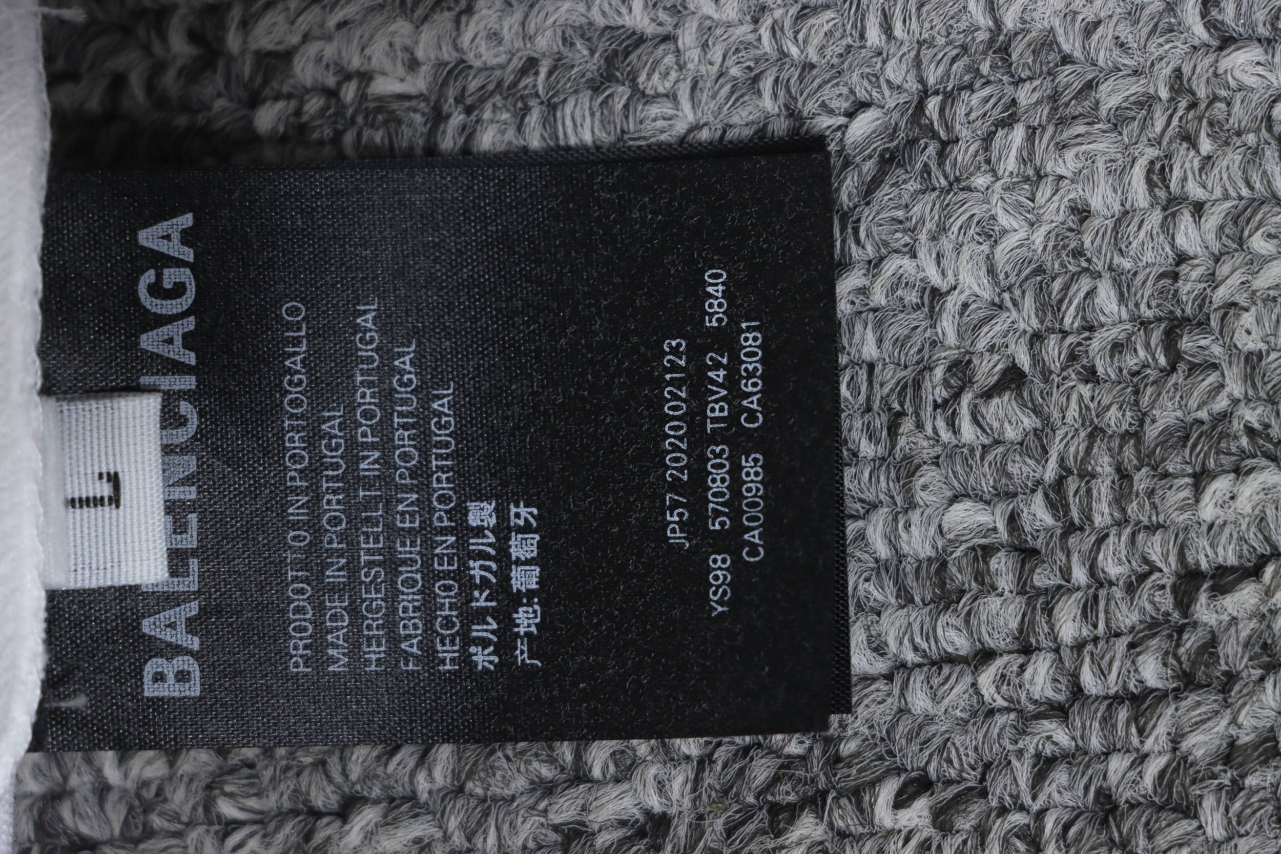 Balenciaga 24ss pink letter print short sleeve white