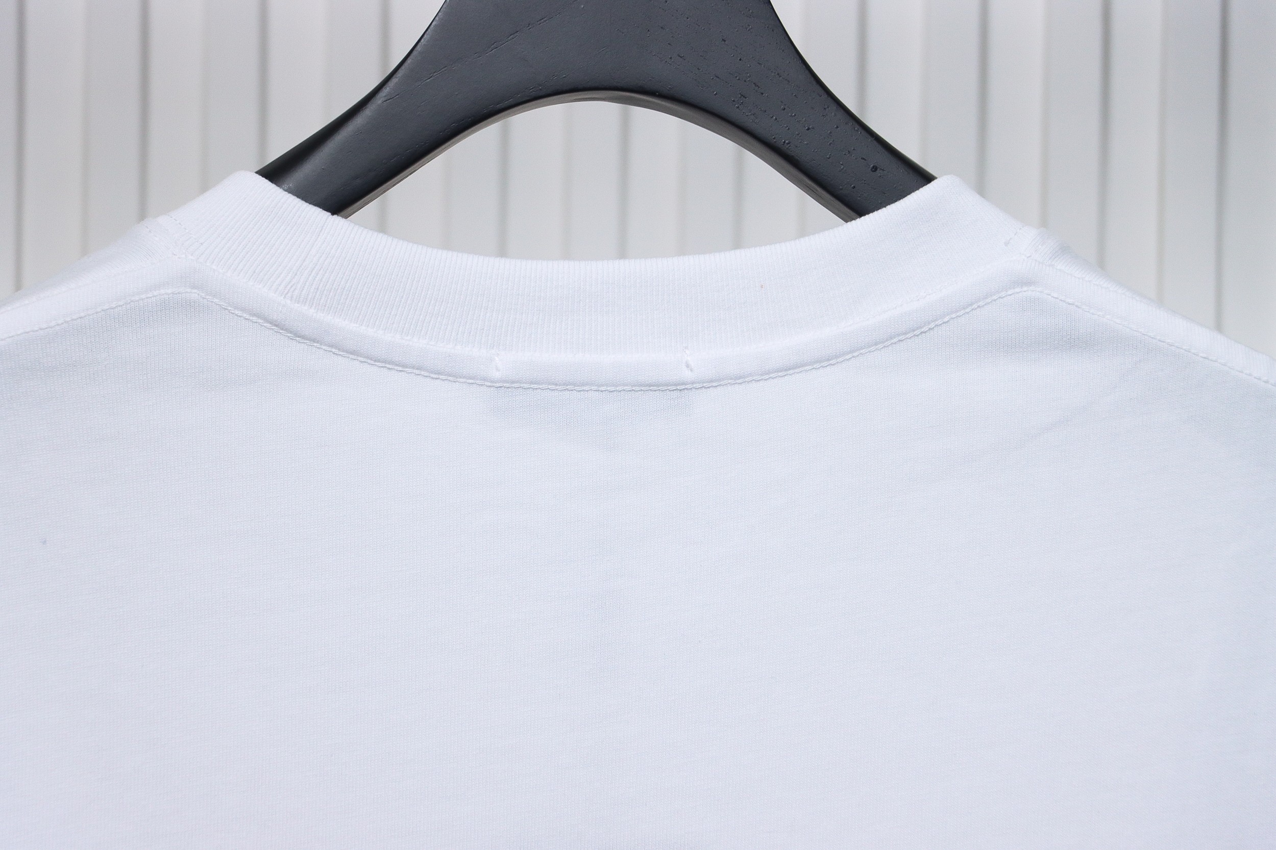 Balenciaga 24ss pink letter print short sleeve white