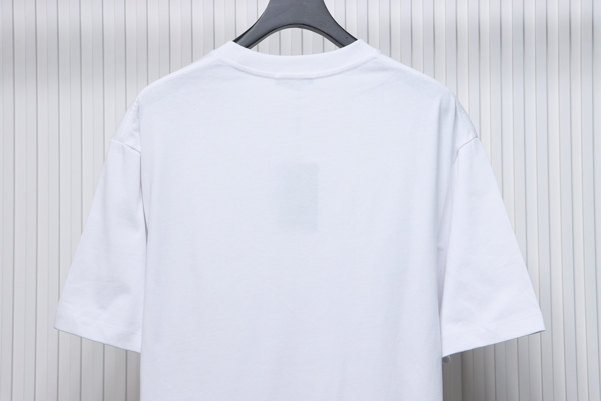 Balenciaga 24ss pink letter print short sleeve white