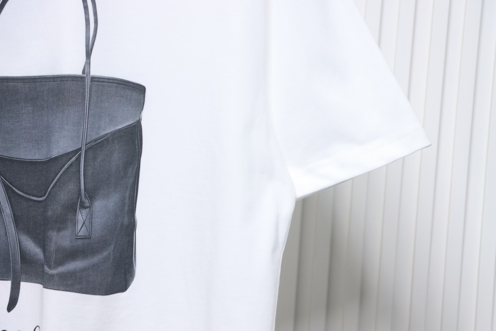 Balenciaga 25ss bag print short sleeve white