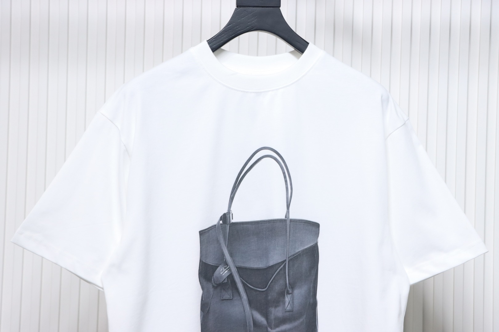 Balenciaga 25ss bag print short sleeve white