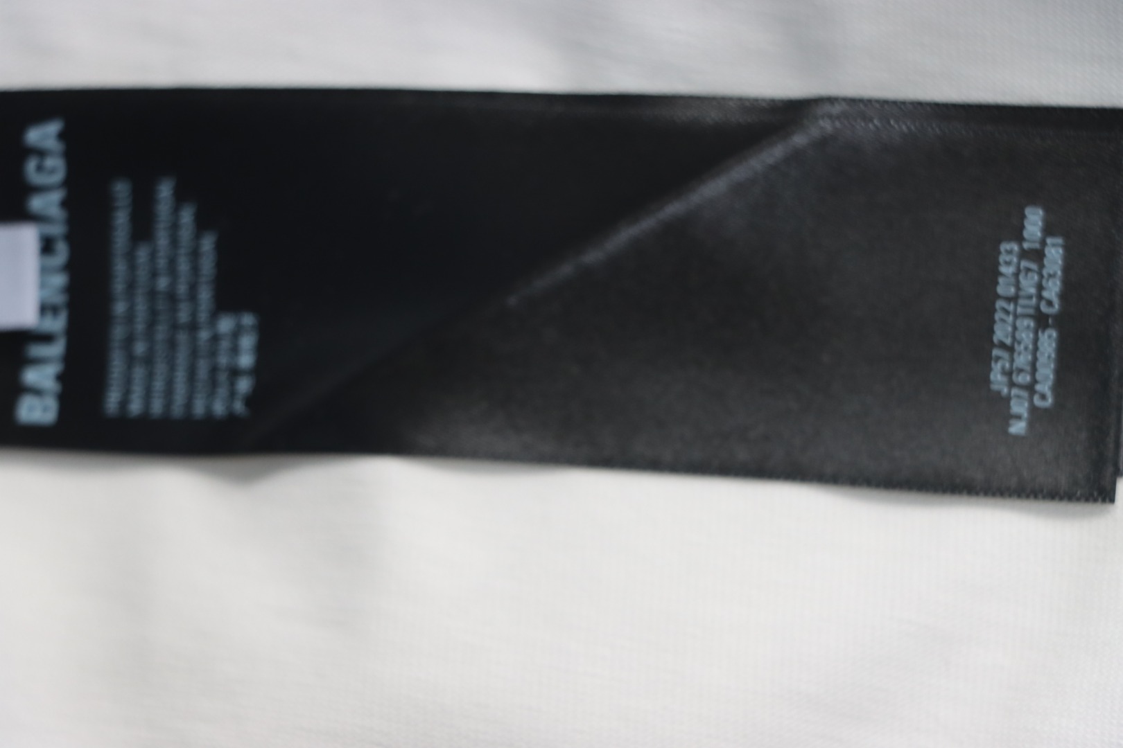 Balenciaga 25ss bag print short sleeve white