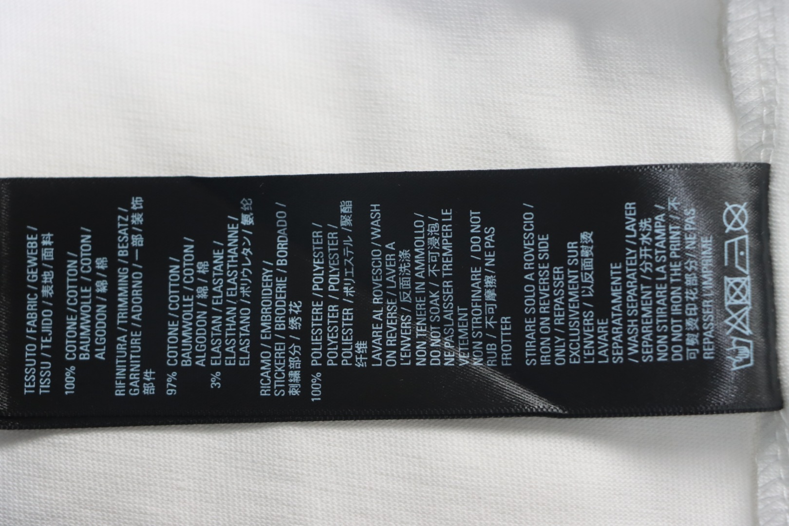 Balenciaga 25ss bag print short sleeve white