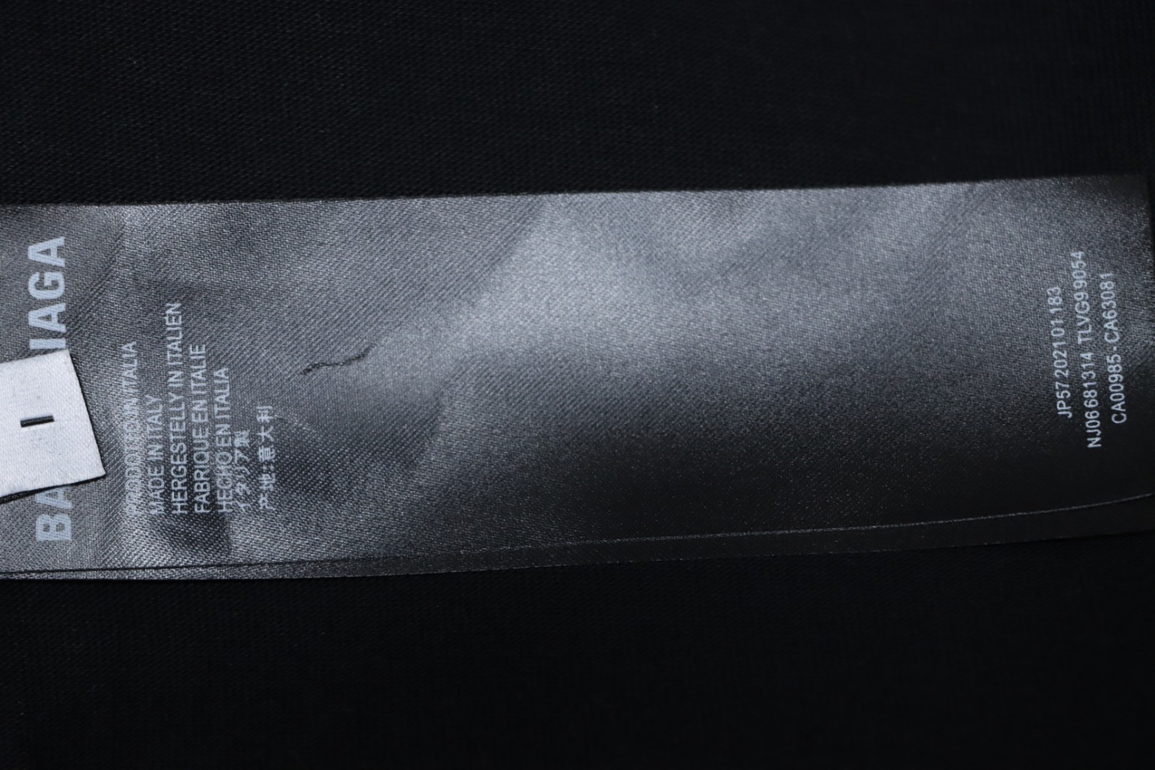 Balenciaga 25ss basketball embroidery 01 print short sleeve black