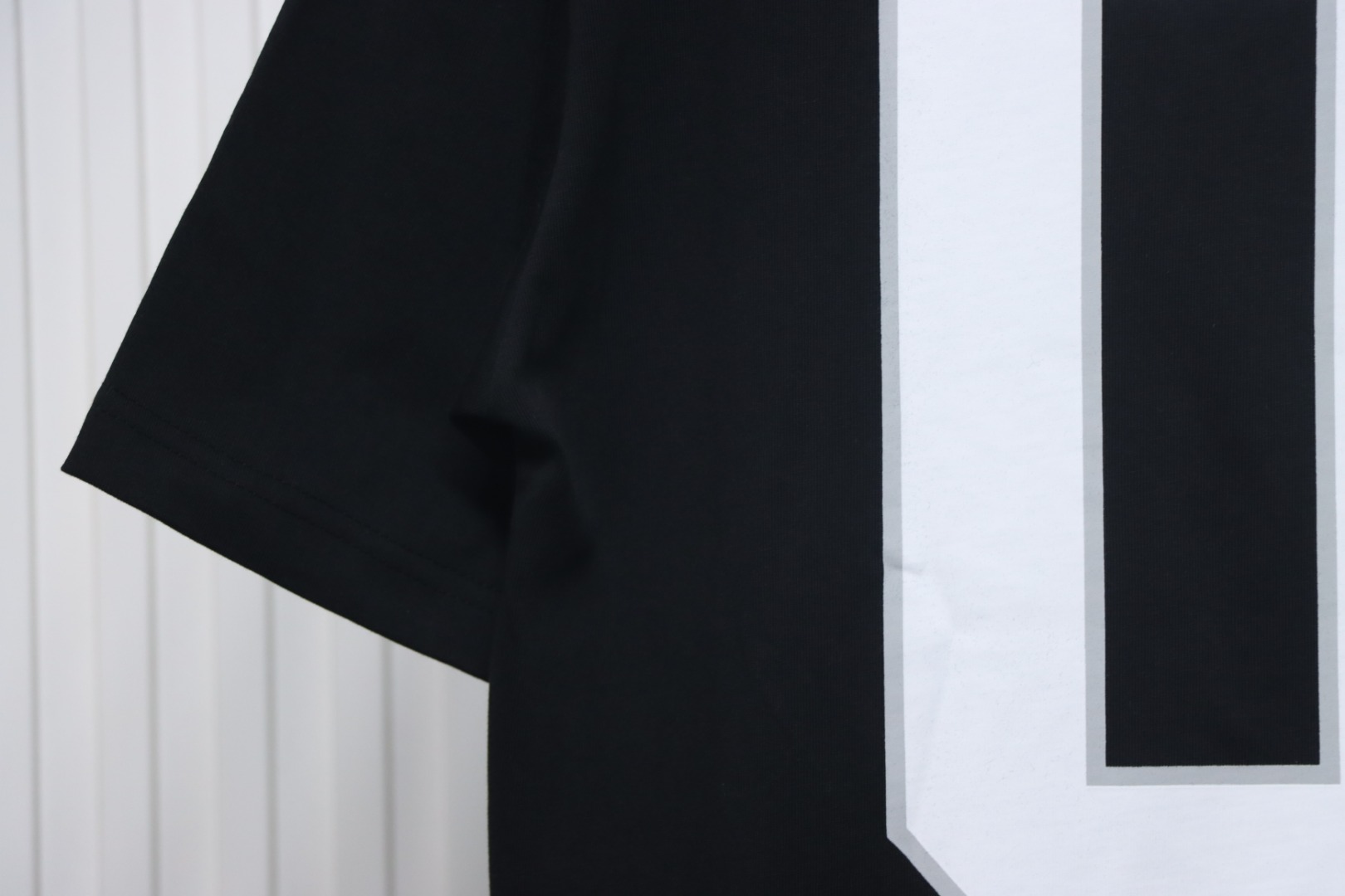 Balenciaga 25ss basketball embroidery 01 print short sleeve black