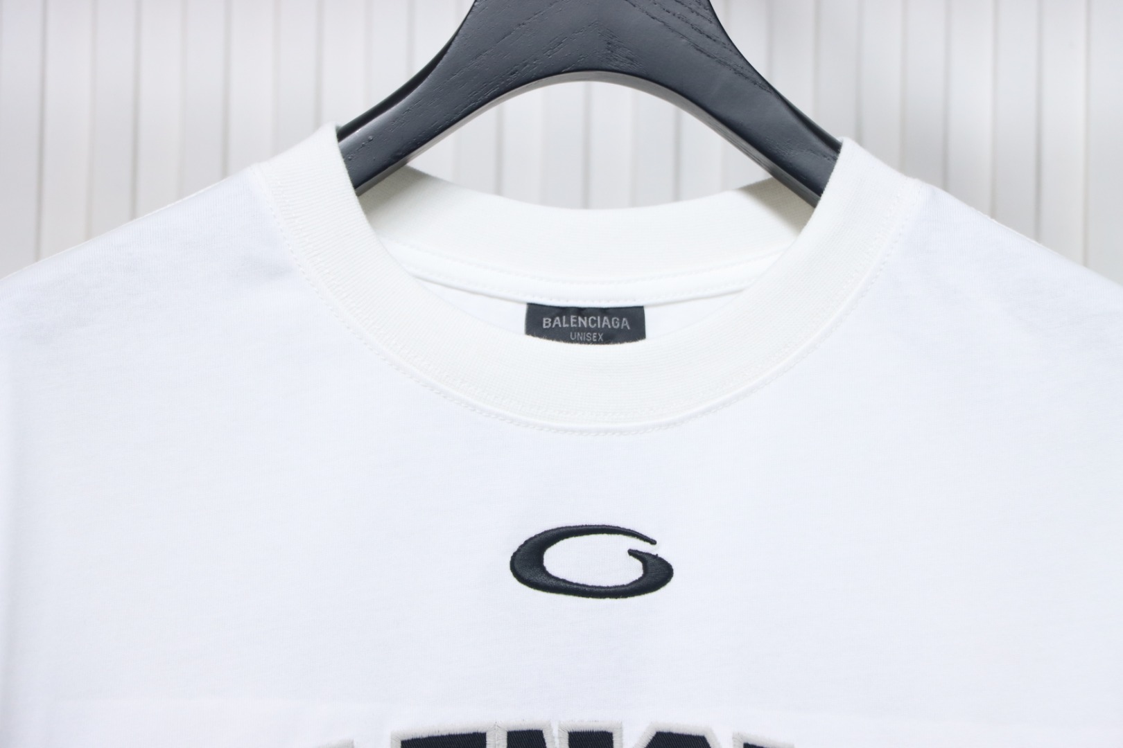 Balenciaga 25ss basketball embroidery 01 printed short sleeve White