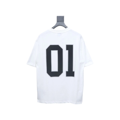 Balenciaga 25ss basketball embroidery 01 printed short sleeve White 02