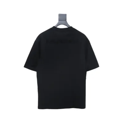 Balenciaga 25ss Double B towel embroidered short sleeve black 02