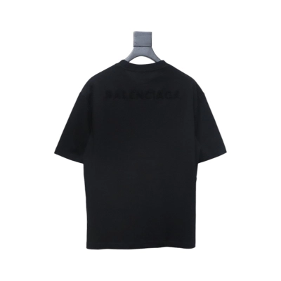 Balenciaga 25ss Double B towel embroidered short sleeve black 02