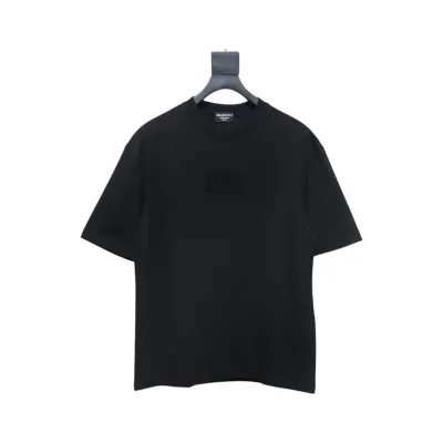 Balenciaga 25ss Double B towel embroidered short sleeve black 01