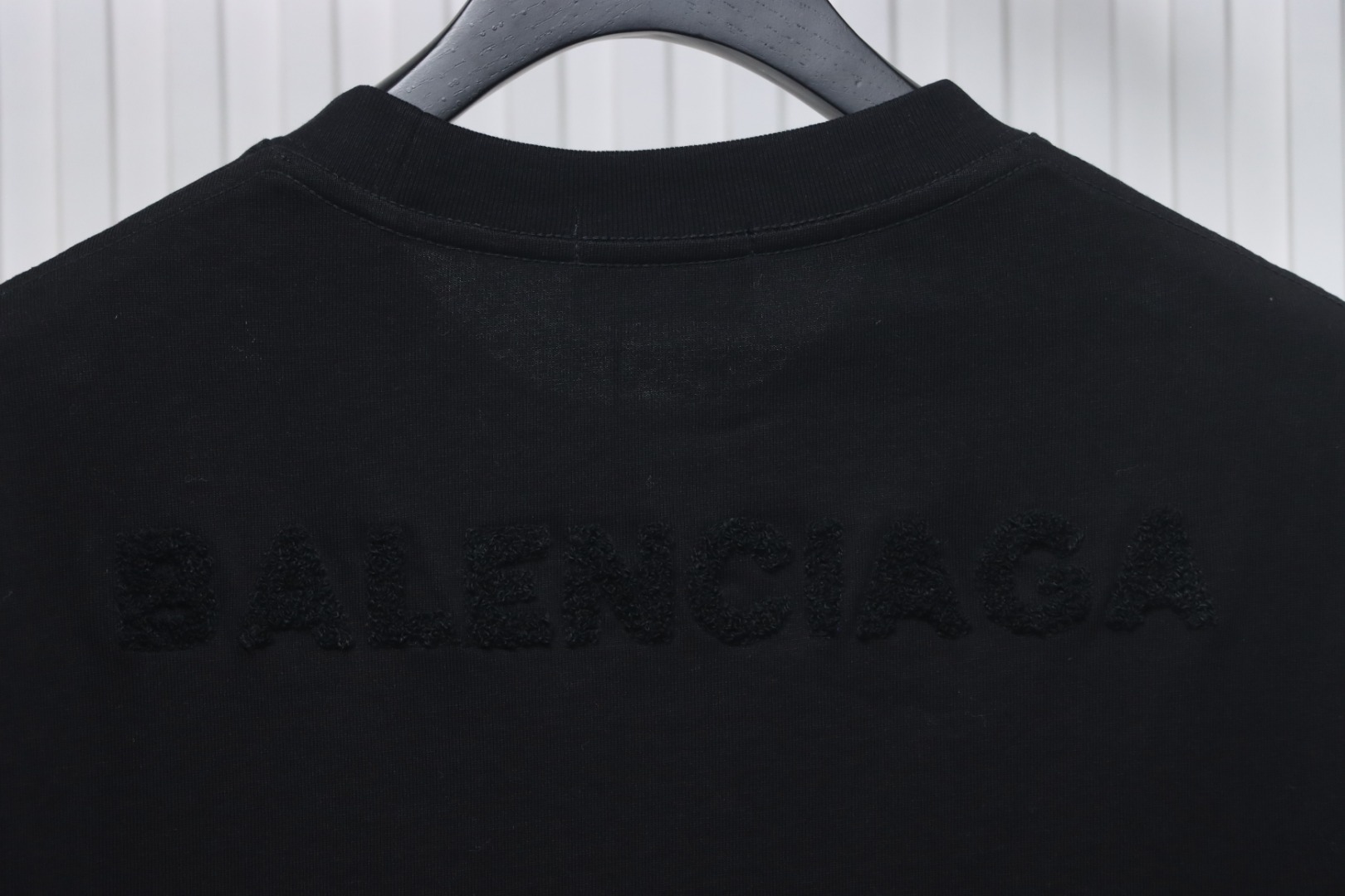 Balenciaga 25ss Double B towel embroidered short sleeve black