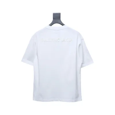 Balenciaga 25ss Double B towel embroidered short sleeve White 02