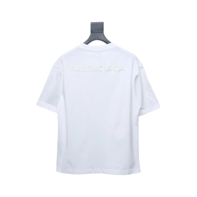 Balenciaga 25ss Double B towel embroidered short sleeve White 02