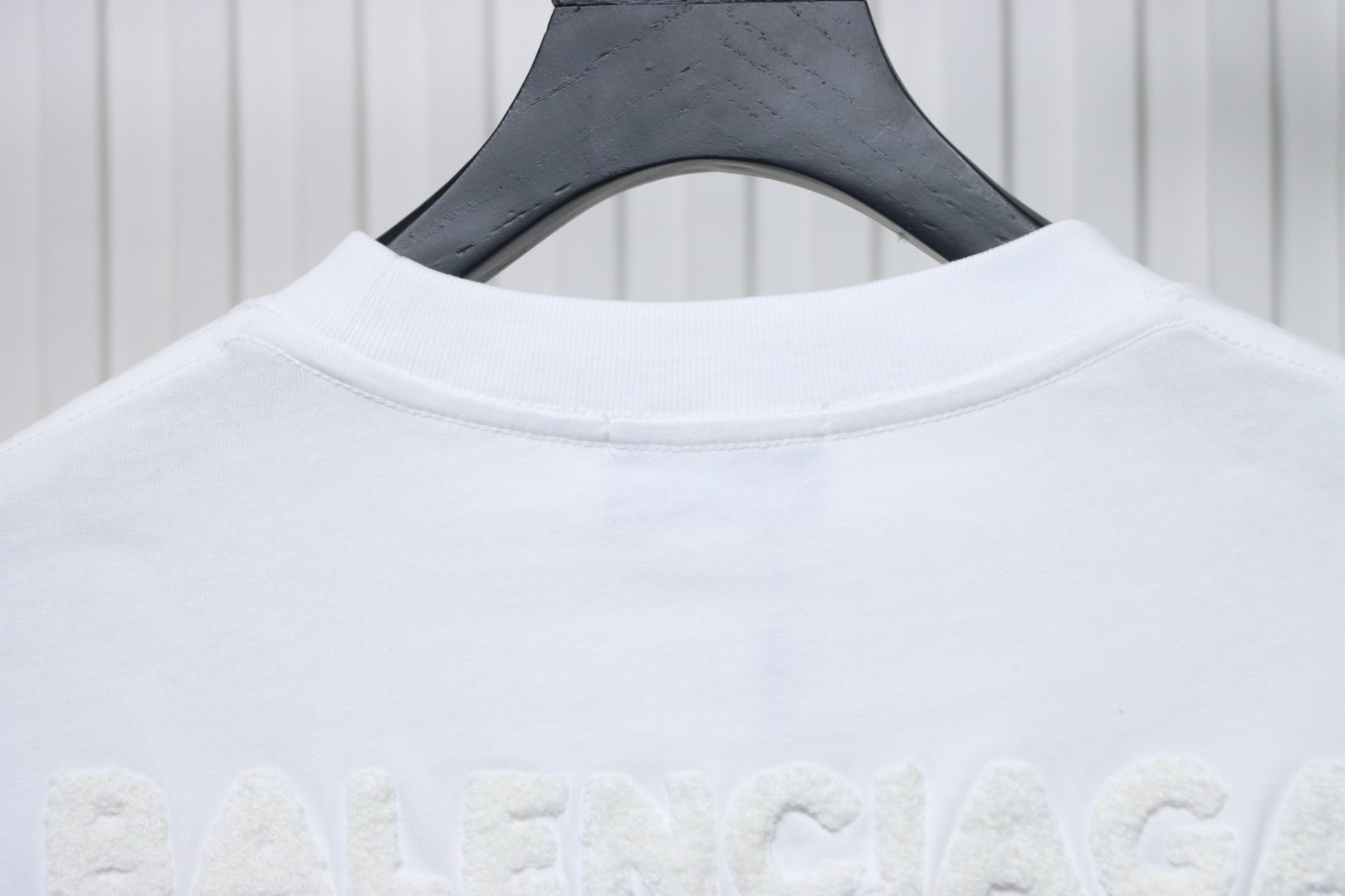 Balenciaga 25ss Double B towel embroidered short sleeve White